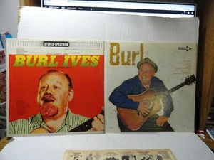 2  LPS RECORDS -  BURL IVES - FOLK SINGERS THREE & BURL SELF TITLED - NEAR MINT  - Picture 1 of 5