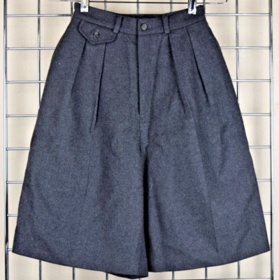 Vintage Ralph Lauren Shorts 1991 Collection Gray Wool Pleated Made USA - Image 1 of 4