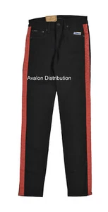 Women's Polo Ralph Lauren Black Red Tompkins Skinny Denim Jeans New $245 - Picture 1 of 3