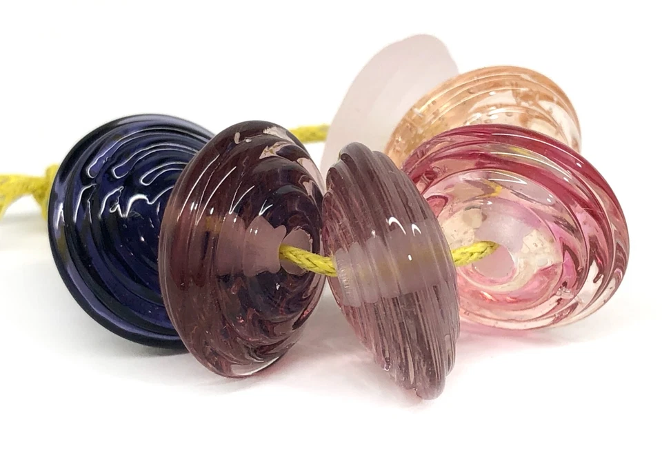 Cuentas de vidrio de murano hechas a mano únicas marca James Jankewicz 6 piezas Foto 1 de 4