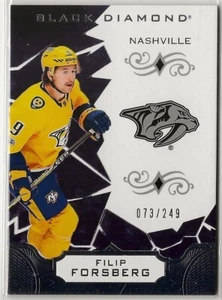2018 2018-19 Black Diamond #BDBFF Filip Forsberg 073/249 Nashville Predators - Picture 1 of 2