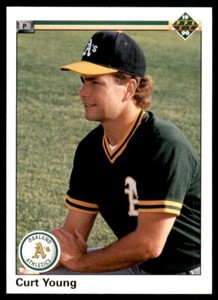 1990 Upper Deck Curt Young Oakland Athletics #4
