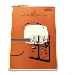 Druckschriften-Mappe Siemens / Klangfilm Magnetocord-Geräte 16 M/R, 1958 - Picture 1 of 6