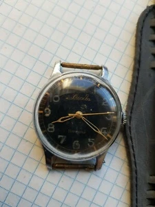 Vintage USSR Soviet Era Watch Mens MOSKVA POBEDA 1MChZ watch 16 jewels Military - Picture 1 of 10