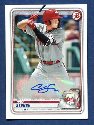 2020 Bowman Cole Stobbe #PA-CS  AUTOGRAPH  Free Shipping. - Image 1 of 2