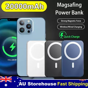 Magnetic Power Bank Battery Pack Wireless Charging 20000mAh For iPhone 15/13/14 - Picture 1 of 28