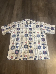 NWT Chicago Cubs World Series Mens S Reyn Spooner Hawaiian MLB Button Down Shirt - Picture 1 of 13