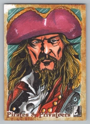 Pirates & Privateers Series 2. Artist Alejandro Osiang - H. Every Sketch Card - Image 1 of 2