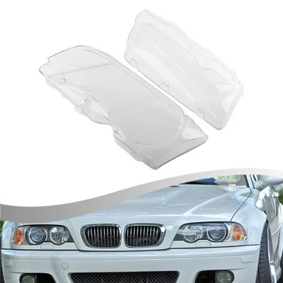 Replacement Front Headlight Lens Cover For BMW E46 2 Door 1999 to 2006 - Image 1 of 4
