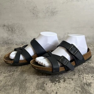 BIRKENSTOCK BIRKIS NEPAL SANDALEN BLAU Criss Cross Riemchen Gr. 37 US 6 - Bild 1 von 9
