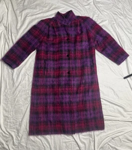 Abrigo De Colección Cuadros Rosa Púrpura Lana Mohair Botón Harry Allenfall Duluth Leer Desc - Imagen 1 de 13