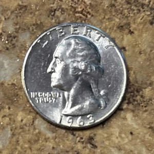 1963 Washington Silver Quarter - Picture 1 of 2