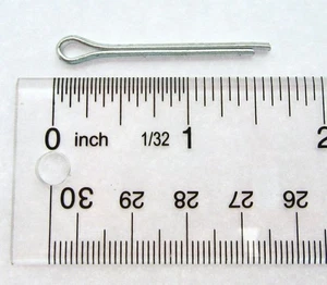 Cotter Split Pin ~ 1/8 inch x 1 1/4 inch ~ Extra Long ~ Zinc Plated ~ 2 Pack - Picture 1 of 5