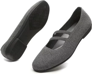 Women’s Ballet Flats Knit Mary Jane Flat Comfort Walking Slip-on Dressy Work...  - Picture 1 of 62