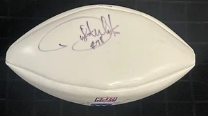 Dwight White #78 Autogramm/signed Wilson NFL Motorola Football Ball JSA COA - Bild 1 von 7
