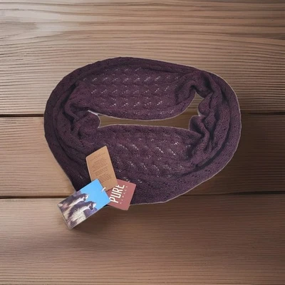 Pure Alpaca Infinity Scarf Brown 100% Baby Alpaca Wool Made in Peru 12x48 NWT - Image 1 of 4