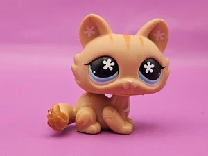 Authentic Littlest Pet Shop #649 Crouching ORANGE CAT LPS 1.5" Figure Loose - Picture 1 of 6