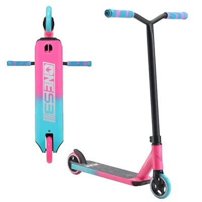 Blunt One S3 Complete Stunt-Scooter Trick Tret Roller H=78cm Park Pink/Türkis