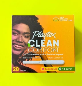 Playtex Clean Comfort Tampons (Regular and Super) - 28 ct - Picture 1 of 5