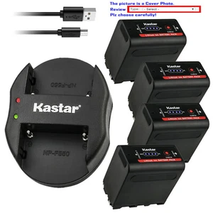 Kastar Battery Dual USB Charger for Sony NP-F960 & DCR-TRV125 HVR-V1 HXR-NX5R - Picture 1 of 14