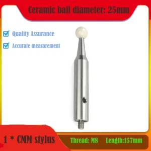 High hardness precision ceramic standard calibration check balls 25mm M8 157MM - Picture 1 of 8