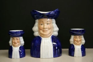 QUAKER OATS Promotional Toby Jug/Pitcher Set of 3~ c1970's~ Wood & Sons, England - Picture 1 of 12