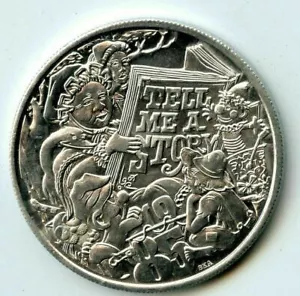 Mardi Gras Doubloon Krewe of Caesar 1985 aluminio - Imagen 1 de 2