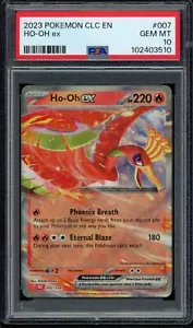 Pokemon PSA 10 TCG Classic Collection 2023 CLC EN Ho-oh ex 007/034 gema como nueva - Imagen 1 de 2