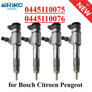 4PC 0445110075 Inyector Coche 0445110076 Citroen Peugeot 96386523 - Imagen 1 de 7