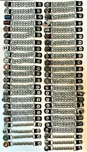 MIX & MATCH DIAMOND CUT CHROME MOTORCYCLE BIKER VEST EXTENDERS MADE IN USA - Picture 1 of 51