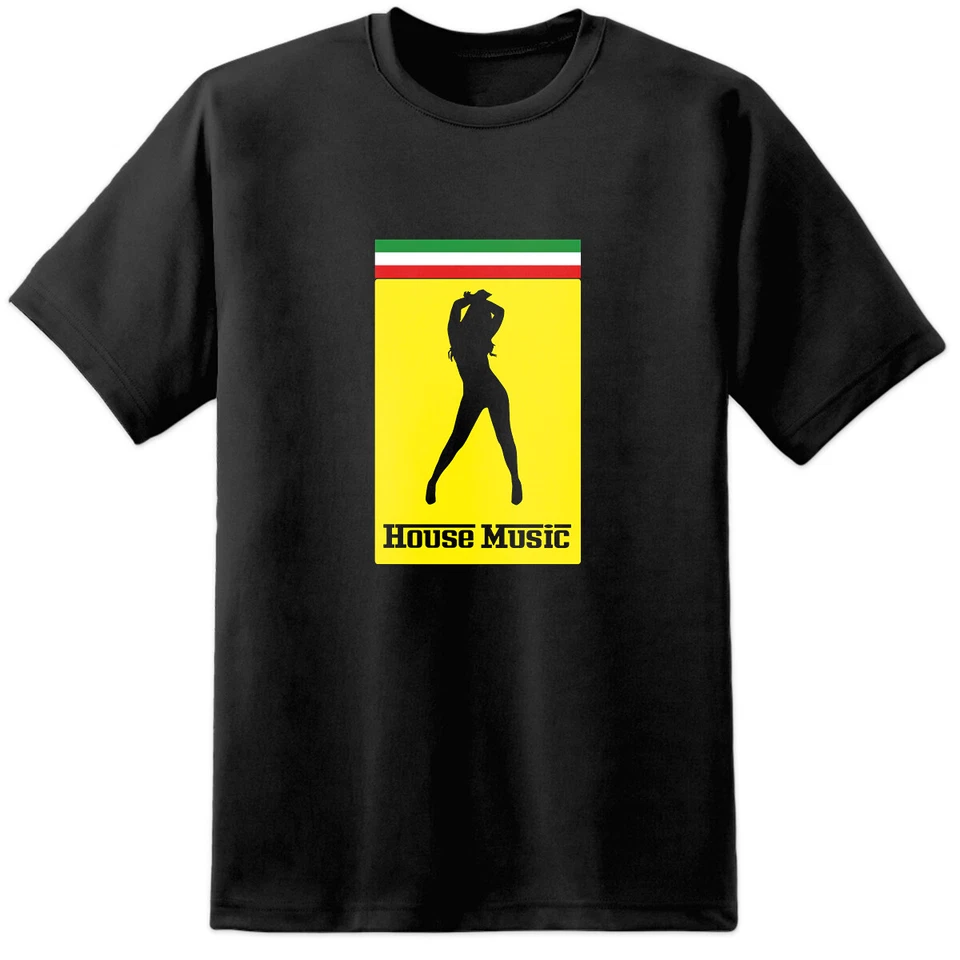 Italiana para Hombre Música House Raver Verano Festivales Camiseta Ibiza, Danza - Imagen 1 de 4