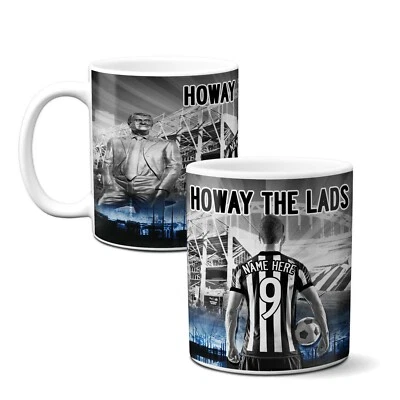 Personalised Newcastle Football Mug Fan Cup Dad Fathers Birthday Day Gift AFM90 - Image 1 of 4