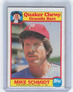 1986 Topps Quaker Chewy Granola Bars - #14 Mike Schmidt - Picture 1 of 2