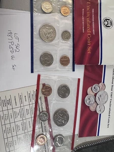 1987 US Mint Uncirculated Coin Set; P&D Mark, 10 Coins.  lot #562 - Picture 1 of 2