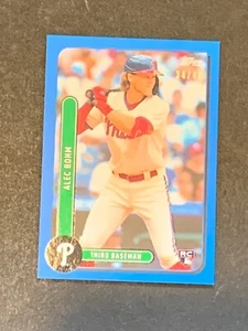 2021 Topps Brooklyn Collection Alec Bohm Philadelphia Phillies RC Blue #40 34/40 - Picture 1 of 2