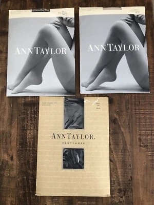 Ann Taylor Sheer Control Top con Lycra Champagne Tinta Negra Lote de 3 Pequeños Foto 1 de 4