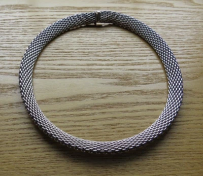 COLLAR TIFFANY & CO STERLING SOMERSET MALLA 17" LARGO EXCELENTE ESTADO Foto 1 de 4