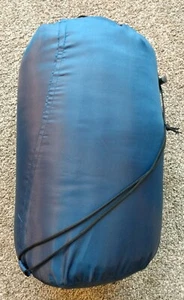 Adult Sleeping Bag, Full Length Zipper, Navy Blue - Picture 1 of 4