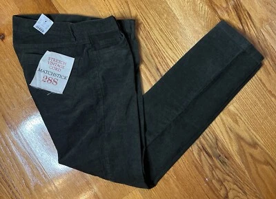 J. Pantalones de pana para mujer Crew Factory talla 28 S Matchstick elásticos vintage con cordón Foto 1 de 4