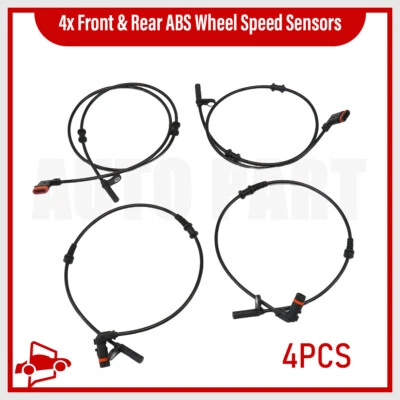 Se adapta a Mercedes-Benz SLK250 SLK300 SLK350 4x sensores de velocidad de rueda ABS delanteros y traseros Foto 1 de 4