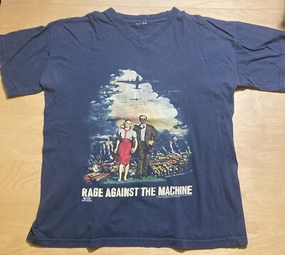 Vintage Rage Against The Machine V Neck T Shirt RARE Evil Empire 1997 - Image 1 of 4