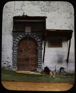 ANTIGUA Linterna Mágica Diapositiva PUERTA ANTIGUA DE KASBA ARGELIA C1890 FOTO ARGELIA - Imagen 1 de 2