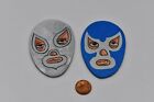Masque de lutte mexicain Luchador ornements faits à la main, El Santo et démon bleu