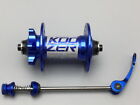 KOOZER quick release Front Hub 32H MTB Bike disc brake Hubs 100*9mm Skewer Blue