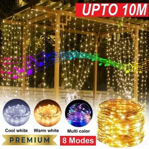 Curtain Fairy Hanging String Lights LED Home Wedding Party Decor 20-50-100LED AU - Picture 1 of 15