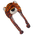  Tiger Headgear Velvet Parent-child Kid Bonnet for Girls Hat Kids Animal Hood