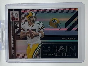 2010 Donruss Elite Card #1 Aaron Rodgers Green Bay Packers Chain Reaction 76/99 - Bild 1 von 2