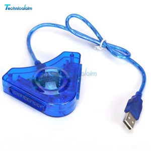 Per PS 2 Convertitore Doppio Controller Console Joystick a USB 2.0 Adattatore PC Portatile - Foto 1 di 12