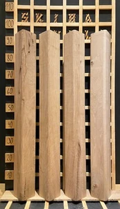 K1 Eichen Tischbeine Leimholz Kantholz abgerundet Massiv 90 x90 mm Länge: 99cm - Bild 1 von 2