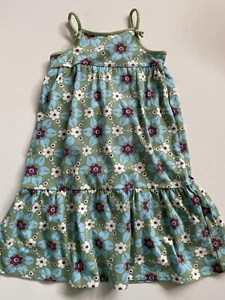 Baby Gap Girl's Tiered Dress Floral Lined Sleeveless Green Blue Size 5 NWT - Picture 1 of 2